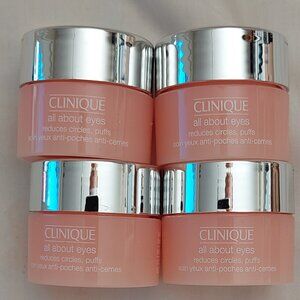 4 Clinique all about the eyes Reduces Circles Puffs .17 oz each .68 oz total